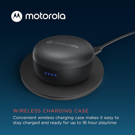 Motorola Moto Buds 270 ANC - True Wireless Bluetooth Earbuds with Microphone and Active Noise Cancellation - IPX5 Water Resistant, Touch Control, Comfort Fit - Includes Micro Charging Case - White (BRAND NEW/SEALED)