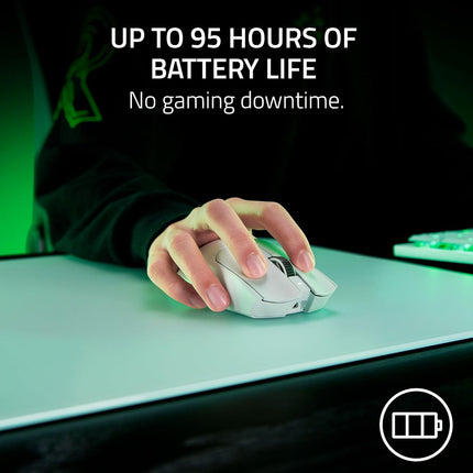 Razer Viper V3 Pro Wireless Esports Gaming Mouse: Symmetrical - 54g Lightweight - 8K Polling - 35K DPI Optical Sensor - Gen3 Optical Switches - 8 Programmable Buttons - 95 Hr Battery - White
