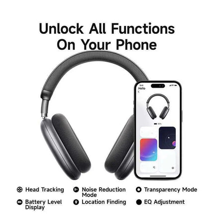 AltaX One Flagship Wireless ANC Over-Ear Headphones with Mic | Industry Leading 80H Battery, 40dB ANC, Titanium Drivers, Spatial Audio, HiFi Lossless Sound, Low Latency, Stereo Bass, Multi-Point Bluetooth Headset