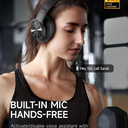 AltaX Space Wireless Over-Ear Bluetooth Headphones | Industry-Leading Sound Quality | Best-in-Class 120H Playtime | 3 EQ Modes, Hands-Free Calls | Touch Controls, Multi-Point Connect (Obsidian Noir) (BRAND NEW/SEALED)