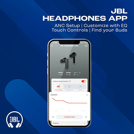 JBL Tune 235NC in Ear Wireless ANC Earbuds (TWS), Massive 40Hrs Playtime with Speed Charge (Black)