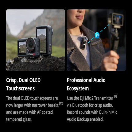 DJI Osmo Action 5 Pro Adventure Combo, Action Camera 4K with 1/1.3" Sensor, 12h Extended Battery Life with 3 Batteries, Stabilization, Dual OLED Touchscreens, Mini Action Camera for Travel, Vlog