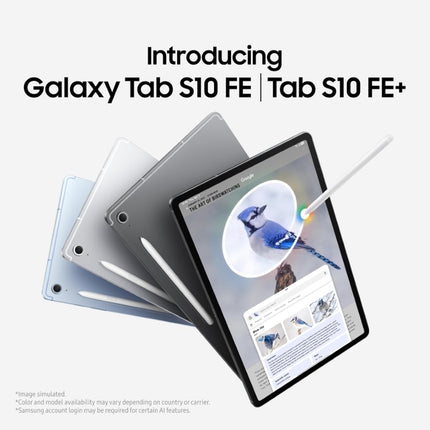 Samsung Galaxy Tab S10 FE, S Pen in-Box, 27.7 cm (10.9 inch) LCD Display, 8 GB RAM, 128 GB Storage, Wi-Fi Tablet, Gray