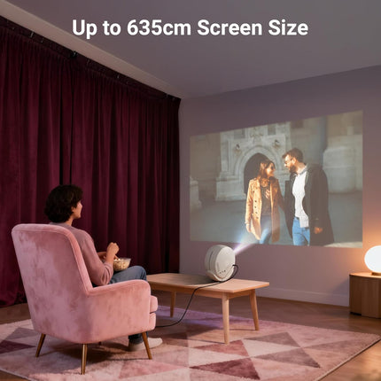 Zebronics Android Smart Projector, 4K UHD Support, 12000 Lumens, 250" Screen, 90° Tiltable, Auto Focus & Keystone, OTT Apps (Netflix, Prime, Hotstar), BT v5.4, HDMI, Miracast, WiFi (PixaPlay 38) - Unboxify