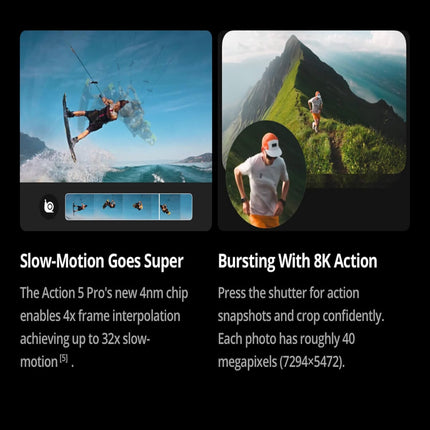 DJI Osmo Action 5 Pro Adventure Combo, Action Camera 4K with 1/1.3" Sensor, 12h Extended Battery Life with 3 Batteries, Stabilization, Dual OLED Touchscreens, Mini Action Camera for Travel, Vlog