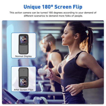 SJCAM C200 Action Camera 4K 24FPS Optical 16MP | Magnetic Body & Hands Free | 6-Axis Gyro Stabilizer | WiFi 2.4 GHZ | Insta Go | Webcam | Video Recording | Mini Vlogging Cam (Black)