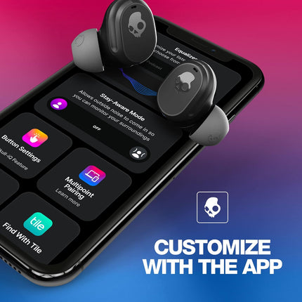 Skullcandy Mod in-Ear Wireless Earbuds, 34 Hr Battery, Microphone