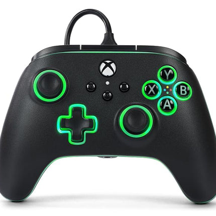 PowerA Advantage Wired Gaming Controller with Lumectra + RGB LED Strip for Xbox Series X/S, Xbox One, PC, Windows 10/11 with Vivid LED Lighting, Black (Officially Licensed)