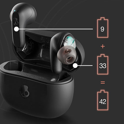Skullcandy Rail in-Ear Wireless Earbuds - Black
