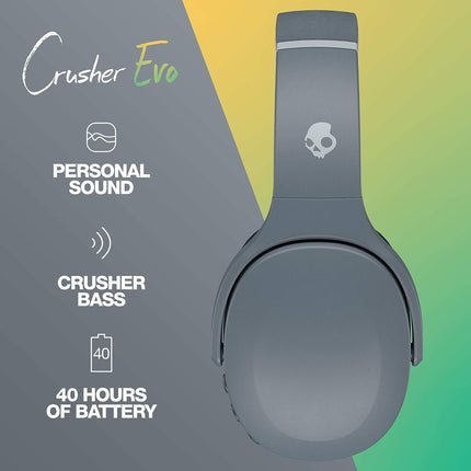 Skullcandy Crusher Evo Wireless Over-Ear Bluetooth Headphones