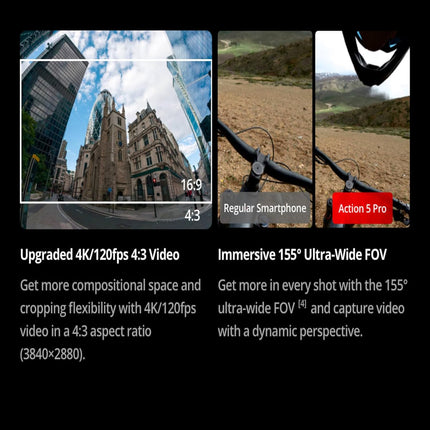 DJI Osmo Action 5 Pro Adventure Combo, Action Camera 4K with 1/1.3" Sensor, 12h Extended Battery Life with 3 Batteries, Stabilization, Dual OLED Touchscreens, Mini Action Camera for Travel, Vlog