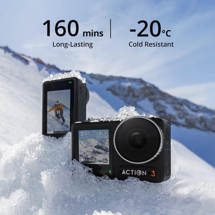 DJI Osmo Action 3 Optical Zoom 4X Adventure Combo, Black