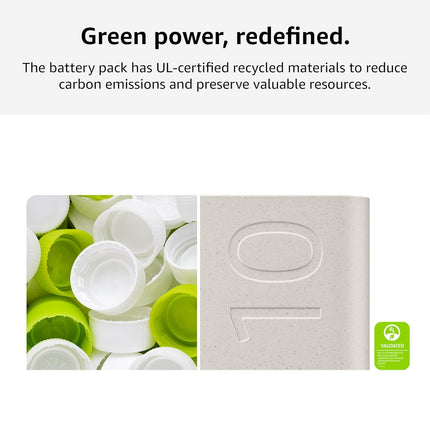 Samsung Galaxy 10000mAh Power Bank, Wireless Battery Pack, Gray