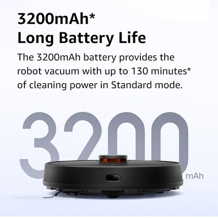 Xiaomi Robot Vacuum Cleaner S10 for Home | 4000 Pa Powerful Suction | Advanced Laser Navigation | Multiple Map Memory | Floor Cleaner Machine for Home | 1 Year Warranty | 2024 New Launch