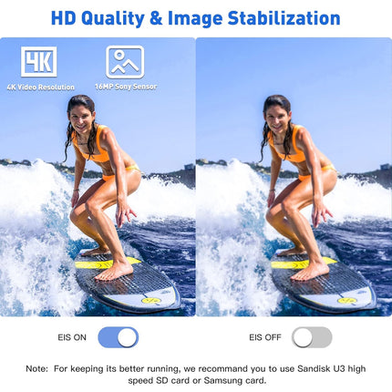 SJCAM C200 Action Camera 4K 24FPS Optical 16MP | Magnetic Body & Hands Free | 6-Axis Gyro Stabilizer | WiFi 2.4 GHZ | Insta Go | Webcam | Video Recording | Mini Vlogging Cam (Black)