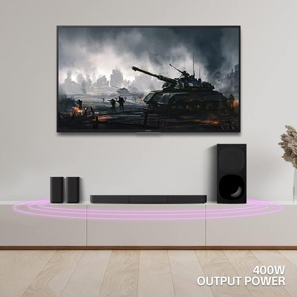 Sony HT-S20R Real 5.1ch Dolby Digital Soundbar for TV with subwoofer and Compact Rear Speakers
