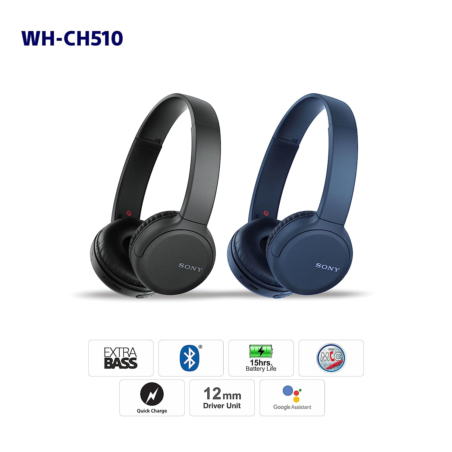 Sony Headphones Wh Ch510 Sony WH-CH510 Bluetooth Wireless On Ear