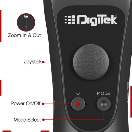 DIGITEK 3-Axis Handheld Gimbal Stabilizer for Smartphones & Gopro with Face & Object Tracking Motion, Various Time Lapse Features & Upto 12 hrs. Operational Time (DSG 005), Black