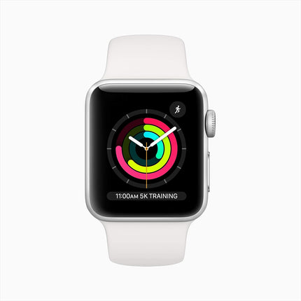 Apple Watch Series 3 (GPS, 38mm) - Silver Aluminium Case with White Sport Band