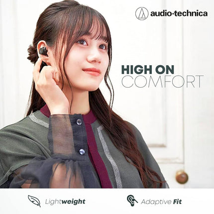 Audio-Technica ATH-SQ1TWBK Wireless Earbuds