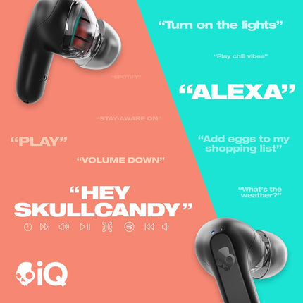 Skullcandy Rail in-Ear Wireless Earbuds - Black