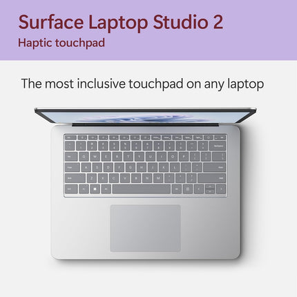 Microsoft Surface Laptop Studio 2 (2023) - 14.4" Touchscreen - Intel Core i7, 64GB RAM, 2TB SSD, NVIDIA GeForce RTX 4060, Windows 11, Platinum Color Copilot