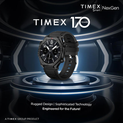 TIMEX Smart NexGen 1.43"(3.6cm) AMOLED Display with Functional Crown and BT Calling Smartwatch for Unisex