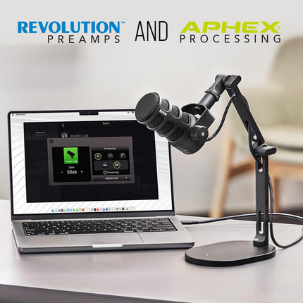 Rode Podmic USB Versatile Dynamic Broadcast Microphone with XLR and USB Connectivity for Podcasting, Streaming, Gaming, Music-Making and Content Creation