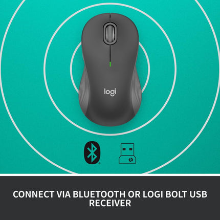 Logitech Signature M550 Wireless Mouse - for Small to Medium Sized Hands, 2-Year Battery, Silent Clicks, Bluetooth, Multi-Device Compatibility