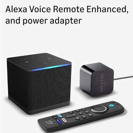 Amazon Fire TV Cube | Hands-free streaming device with Alexa, Wi-Fi 6, 4K Ultra HD (Without Remote and Power Adaptor)