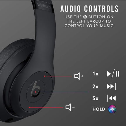 Beats Studio3 Wireless Over-Ear Headphones - Matte Black (BRAND NEW/SEALED) - Unboxify