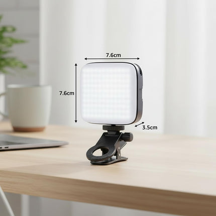Amazon Basics LED Video Light for Photography, Live Streaming, Makeup & More | 2000 mAh | 3 Color Modes | 360° Rotation | Magnetic Absorption | Camera & Tripod Mountable | Rechargeable Battery