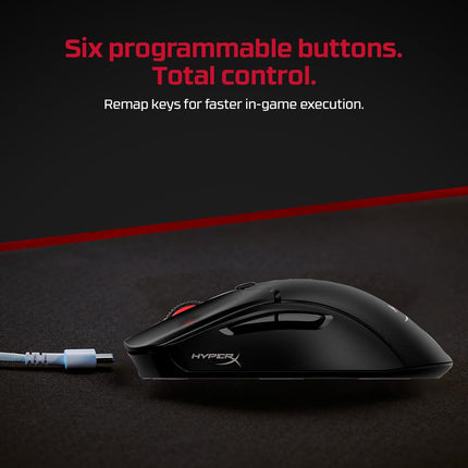 HyperX Pulsefire Haste 2 Smartchoice Wireless Gaming Mouse Ultra Lightweight, 61g, 100 Hour Battery Life, 2.4Ghz Wireless, Up to 26000 DPI