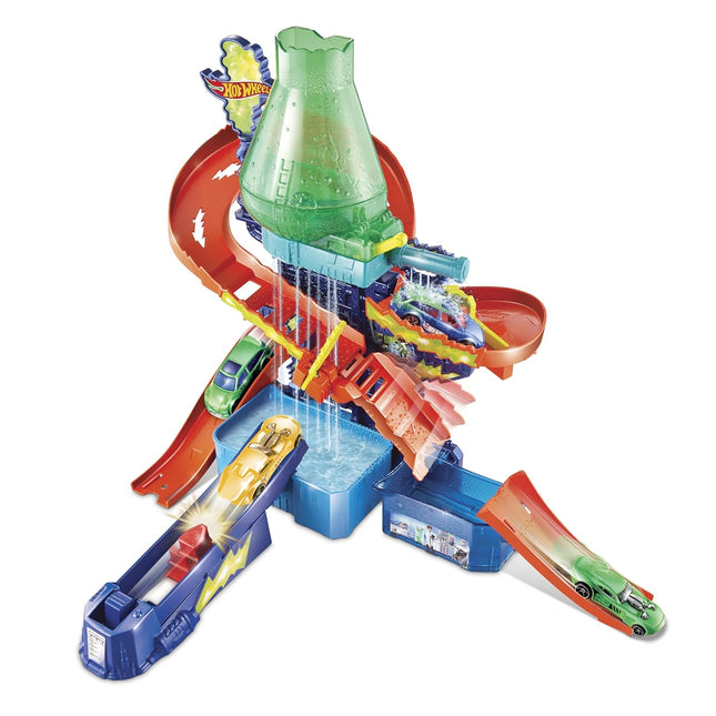 Hot Wheels Metal Shifters Color Splash Science Lab Playset, Multicolor