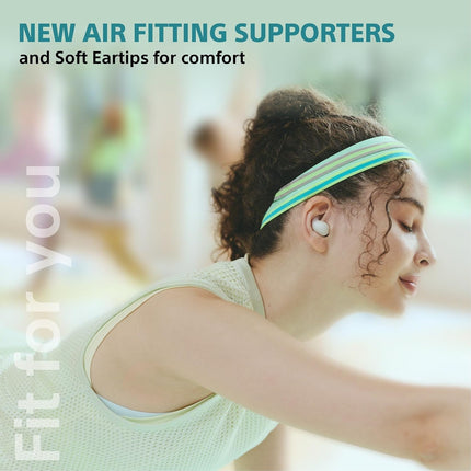 Sony New Linkbuds Fit WF-LS910 | Active Noise Cancelling Wireless Bluetooth in Earbuds, Comfortable Fit with New Supporters, High Call Quality with AI