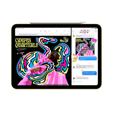 Apple iPad 11″: A16 chip, 27.69 cm (11″) Model, Liquid Retina Display, 256GB, Wi-Fi 6, 12MP Front/12MP Back Camera, Touch ID, All-Day Battery Life — Blue