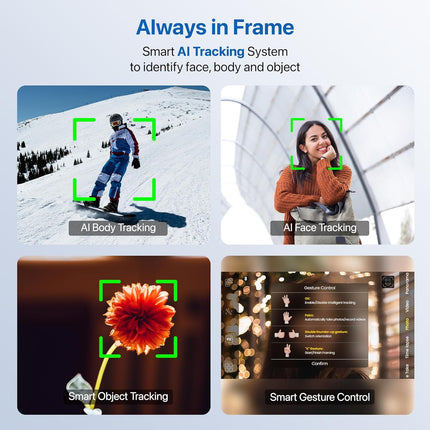 IZI GO-X Mobile Handheld Gimbal Stabiliser, 3-Axis, OLED Display, LED Fill Light, Wireless Charge Pad, Android, iPhone, Live Video, Instagram, YouTube, Shot Guide, Smart AI Track, Portable Gimbal.