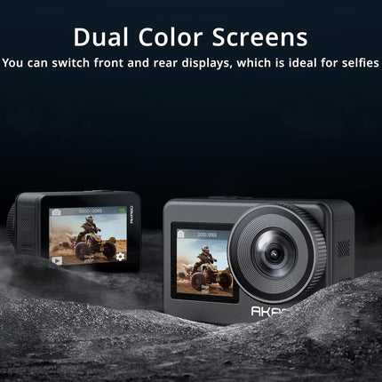 AKASO Brave 7 4K30FPS 20MP WiFi Action Camera with Touch Screen IPX8 33FT Waterproof Camera EIS 2.0 Zoom Support