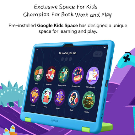 HONOR Pad X8a Kids Edition [Smartchoice] Wi-fi Tablet, 4GB RAM 128 GB ROM, 27.94cm(11") FHD Eye Comfort Display, 90Hz Refresh Rate, Parental Control, Kids Protective Case, Android 14, 4 Speakers, Grey