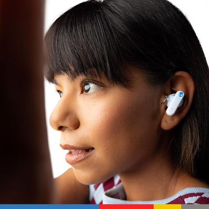 Skullcandy EcoBuds in-Ear Wireless Earbuds, 8 Hr Battery, Battery-Free Charging Case, Microphone, Works with iPhone Android and Bluetooth Devices - Glacier