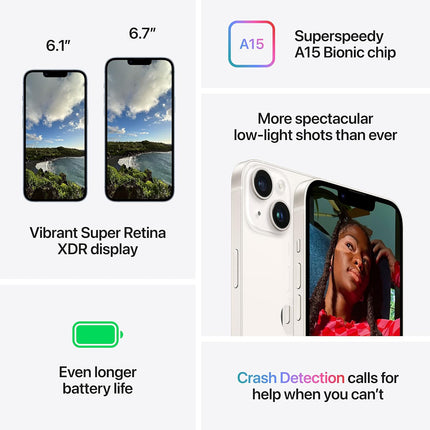 Apple iPhone 14 (128 GB) - Starlight