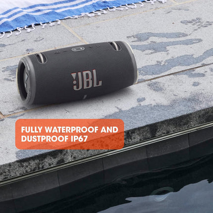JBL Xtreme 3, Wireless Portable Bluetooth Speaker, Pro Sound with Powerful Bass Radiators, Built-in Powerbank, Partyboost, IP67 Water & Dustproof, AUX & Type C