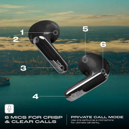 JBL New Launch Live Flex 3 TWS, Hi-Res Audio True ANC Earbuds, Smart Case with Touch Display,50H Playtime,Wireless Charging,6 Mic,Multipoint Connection,Ip55 Proof,Headphones App,Personi-Fi 3.0 (Black)