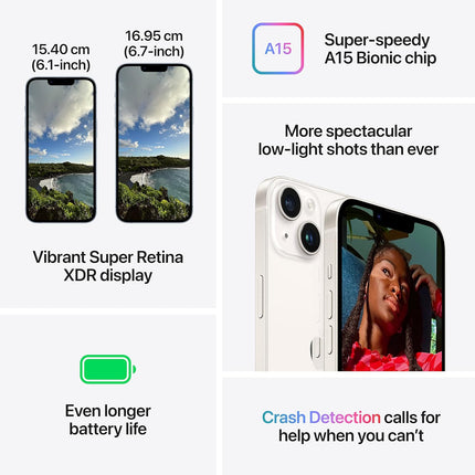 Apple iPhone 14 (128 GB) - Starlight