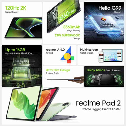 realme Pad 2 | 11.5 inch with Wi-Fi Tablet