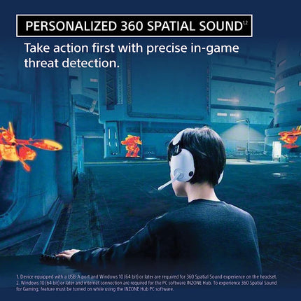 Sony INZONE Wireless Gaming Headset, Over-Ear Headphones with 360 Spatial Sound, 40 Hours Battery Life (BRAND NEW/SEALED)