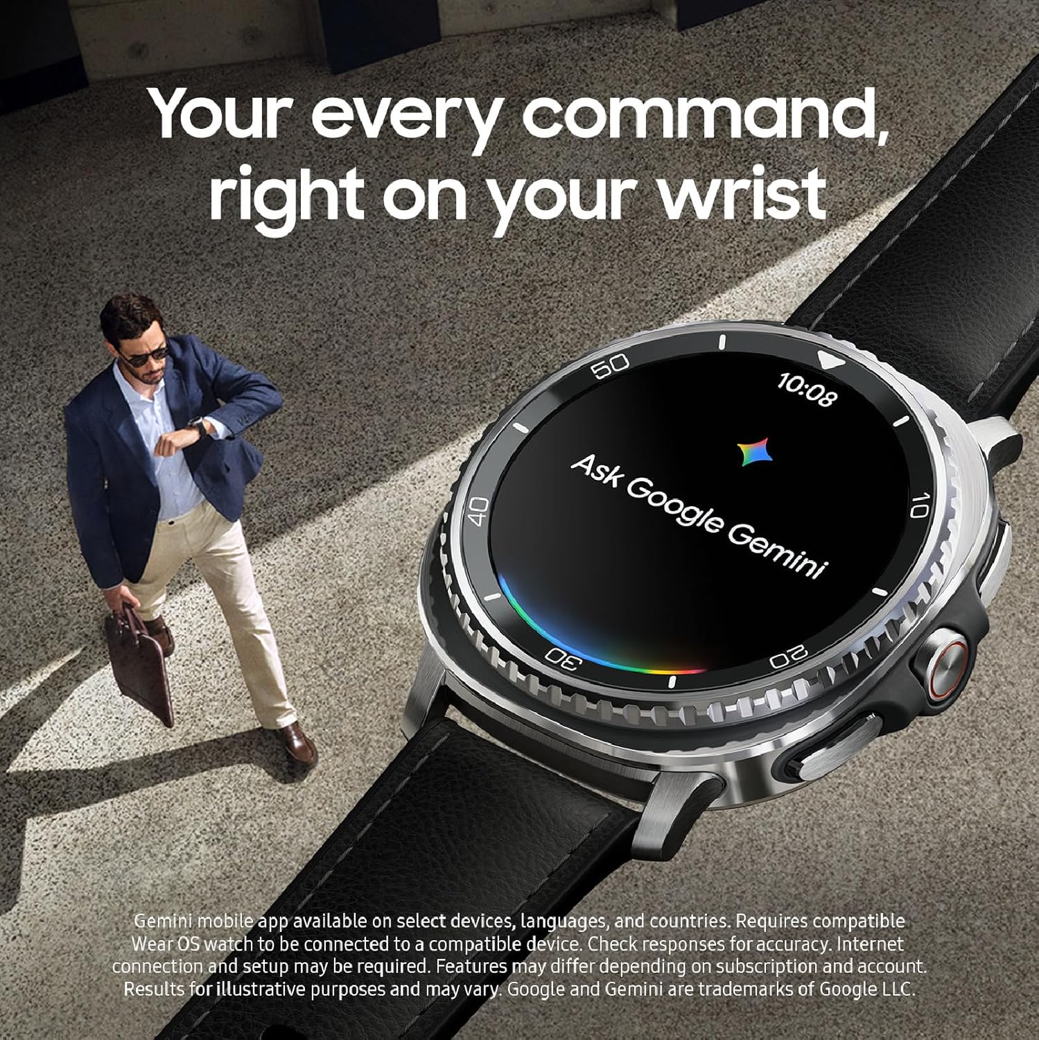 Samsung Galaxy Watch Classic (2025) 46mm Bluetooth Smartwatch, Cushion Design, Rotating Bezel, Quick Button, Sleep Coaching, Running Coach, Energy