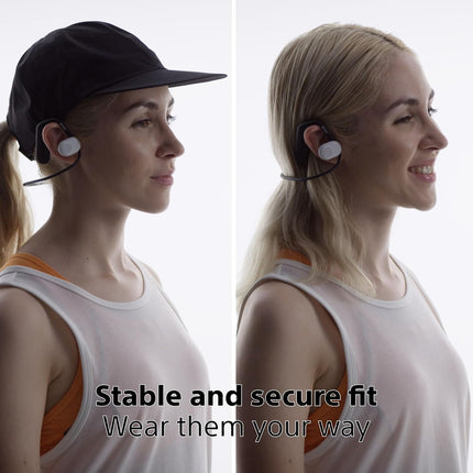 Sony Float Run WI-OE610 Headphones Designed for Running, Cycling, Hiking & Other Sports, Gym Headphones with Open-Ear Design, 10Hrs Battery, Splash Proof, Totally New Concept for Ear Health & Comfort