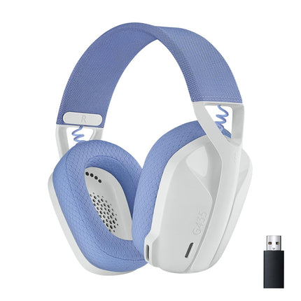 Logitech G435 Light Speed and Lightweight Gaming Bluetooth Wireless Over Ear Headphones with Mic, 18H Battery, Compatible for Dolby Atmos, Pc, Ps4, Ps5, Mobile