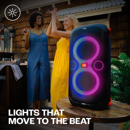 JBL Partybox 110 | Wireless Bluetooth Party Speaker | 160W Monstrous Pro Sound | Dynamic Light Show | Upto 12Hrs Playtime | Built-in Powerbank | Guitar & Mic Support PartyBox App (Black)